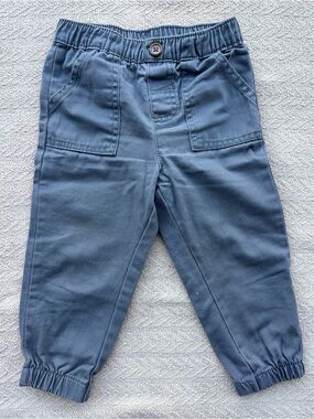 100% Cotton Toddler 18mo Grey Elastic Waist Jogger Pants